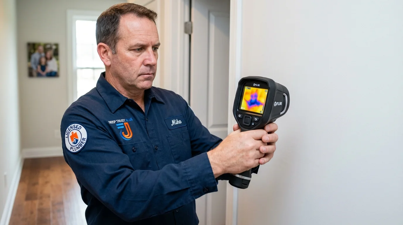 Thermal imaging leak detection by Johns Plumbing LLC in Guildhall